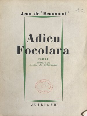 cover image of Adieu, Focolara